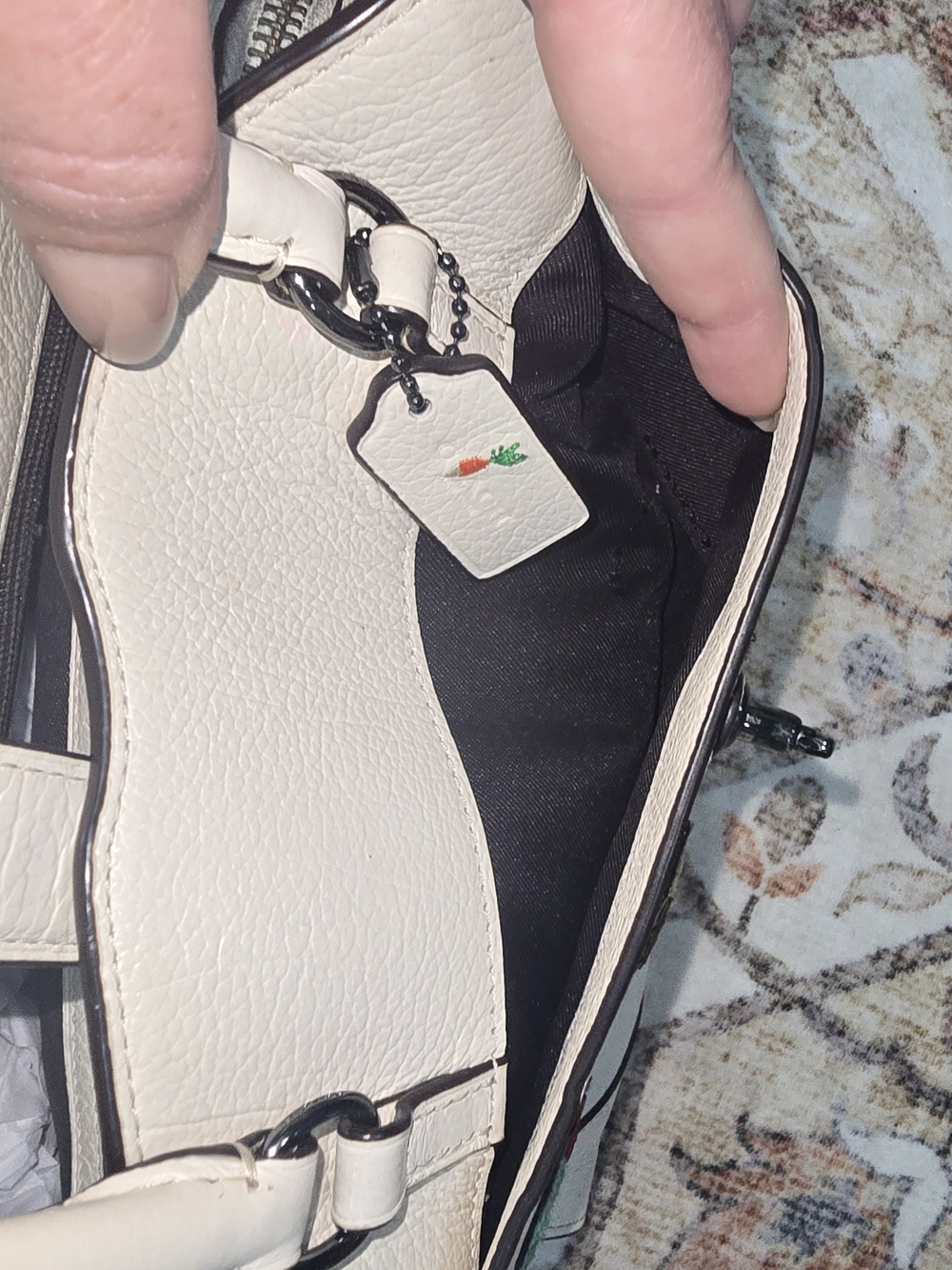 Coach 57722 Mercer 24 Leather Sachel In Chalk - Picture 9 of 11